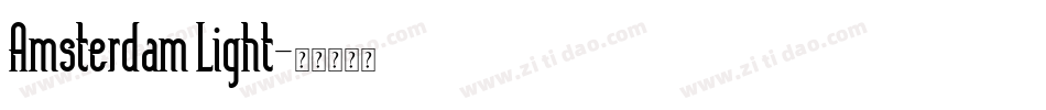 Amsterdam Light字体转换